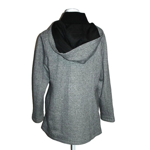 INTERNATIONAL DETAILS WOMEN'S ZIPPER FRONT HOODED JACKET COAT Size Medium M - Picture 2 of 2